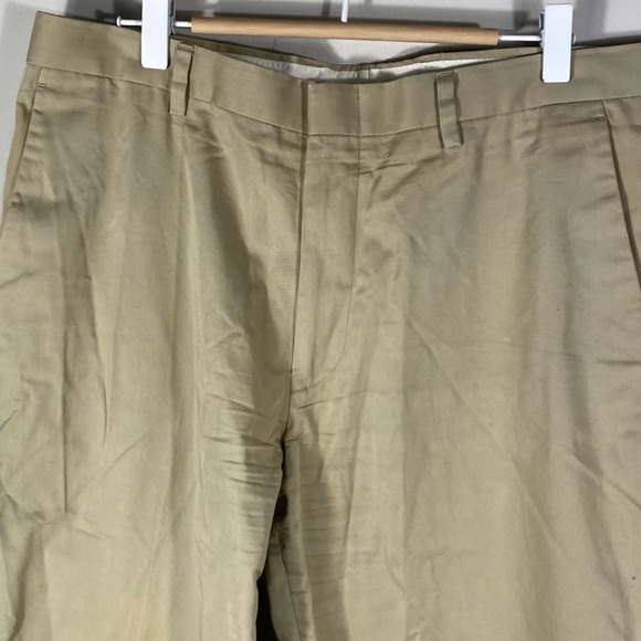 J Crew Ludlow  Classic 100% Cotton Tan Pants 33 x  30 - Picture 3 of 9